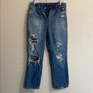 Abercrombie High Rise Girlfriend Jeans
